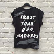 Painted T-shirt Handmade Custom Personalized Gift Text Inscription Quote Gift