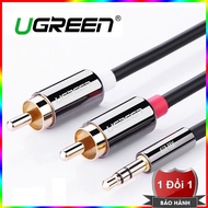 Cáp audio 3.5mm ra 2 đầu RCA 1.5M UGREEN UG-10583