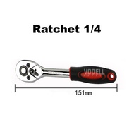 VODELL 14PCS Combination Wrench Spanner Set Tools 8-24mm Black Chrome Vanadium CRV Heavy Duty 6-poin