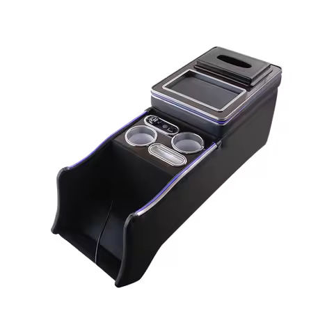 Fit for HONDA Odyssey Elyssion Front Armrest Console Box Storage Apartment Wireless Charging Drawer 