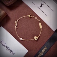 Saint Laurent YSL outlet bracelet 金色 心型手鍊