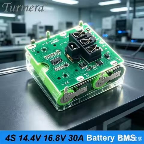 Turmera 4S 14.4V 16.8V 30A 18650 Lithium Battery BMS for d ewalt 14.4V 16.8V Screwdriver Shura Charg