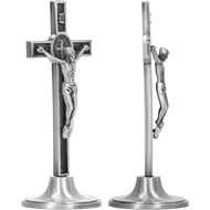 Cross Crucifix for Wall and Table Alloy Vertical Catholic Crucifix Crosses Standing Christian Cross 