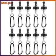 10Pcs Magnetic Hanging Hook D-Shape Camping Magnetic Hook Tent Magnet Hanger for Hiking Camping Clim