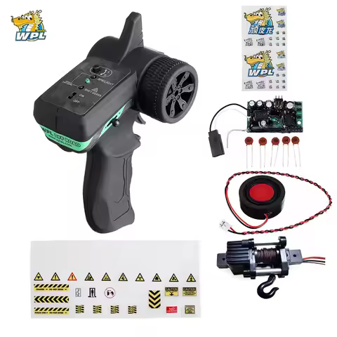WPL Remote Control Sound System V3 Transmitter with Winch Upgrade DIY Receiver Board Horn Accessorie