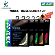 BADMINTON STRINGS - YONEX BG66 BG 66 ULTIMAX JP - ORIGINAL