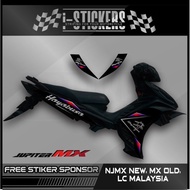 Sticker Striping Motorcycle Yamaha New Jupiter MX 135/NJMX, MX Old/Old, LC Malaysia Hayabusa Motif Sticker Variation