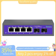 In - 2.5Gbps Ethernet Switch As Shown ABS 10G SFP+ Slot Home Hub Splitter Plug and Play US-Plug