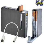 COD KOTAK ROKOK ALUMINIUM ISI 20 SLOT DENGAN KOREK ELECTRIK ANTI AIR TEMPAT ROKOKK KEREN PLUS KOREK