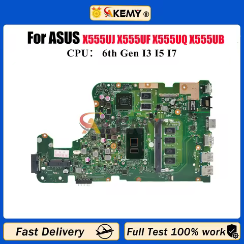 X555UJ Laptop Motherboard For ASUS VivoBook X555U FL5800U A555U F555U K555U X555UJ X555UF X555UQ X55