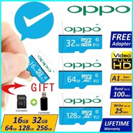 ♥【COD】 Oppo Memory Card SD Card Class10 UHS-I High Speed TF Card   512GB/256GB/128GB/64GB/32GB/16GB Micro SD Card Free Send adapter card camera camera phone computer