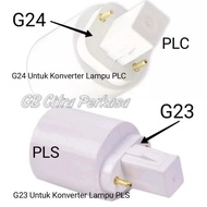 Plug-in Lamp Fitting Converter Adapter Thread G23 to E27 - G24 to E27