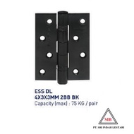 Dekson ESS DL 4"X3X3MM 2BB MATTBLACK DOOR HINGE
