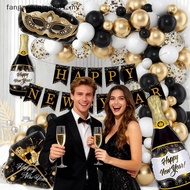 F1MY Happy New Year 2026 Aluminum Foil Balloons Gold Number Set Banner Letter Wee 2026 Party Decorat