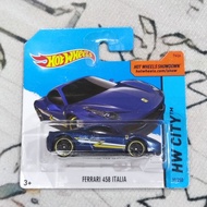 Hot Wheels Ferrari 458 Italy Short Card