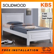 (FREE Installation & Shipping) KBS Ararad FULL SOLID WOOD Bed Frame / Katil Kayu / SUPER SINGLE / SI