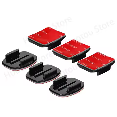 For GoPro Hero 12 11 Helmet Adhesive Sticky Mounts Flat Curved 3M Mount For GoPro 11 10 9 8 7 6 5 In