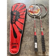 (Buy 1 bag Racket Get 1 Free Badminton Ball) Badminton Racket COKA 888