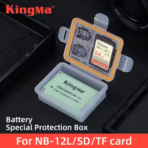 KingMa Plastic Battery Holder Case Battery Storage Box For Canon NB-12L Battery PowerShot G1X Mark I