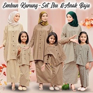 Embun Kurung baju kurung Plaid Ibu budak perempuan kurung sedondon ibu anak  Baju Kurung Set Ibu &An