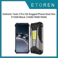 Unihertz Tank 3 Pro 5G Rugged Phone Dual Sim 512GB Black (16GB/18GB RAM)