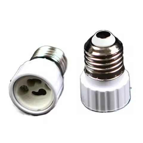 E27 Male to E14 B22 GU10 E40 Female Lamp Holder Converter Durable Multiple Models Lamp Base Heat-res