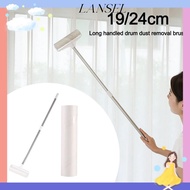 LA Long Handle Lint Roller Brush, Tearable 19/24cm Pet Hair Remover Roller, Floor Cleanup Tool Teles