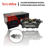 4 PISTON 4P RACING CALIPER MONOBLOCK CALIPER RADIAL PIT 100 GP4RX M432 M4 M7 4 PISTON Brake Caliper