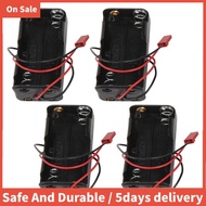 4Pack 6V 4XAA Battery Container Case Holder Pack Box JST Plug Receiver for   1/8 1/10 RC Nitro Power