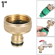  1inch BSPF Brass Fitting Hose Tap Faucet Water Pipe Connector Garden Adapter