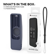 Remote Control Silicone Protective Cover for Apple TV 4K 4th/5th Gen Silicone Remote Case for Airtag