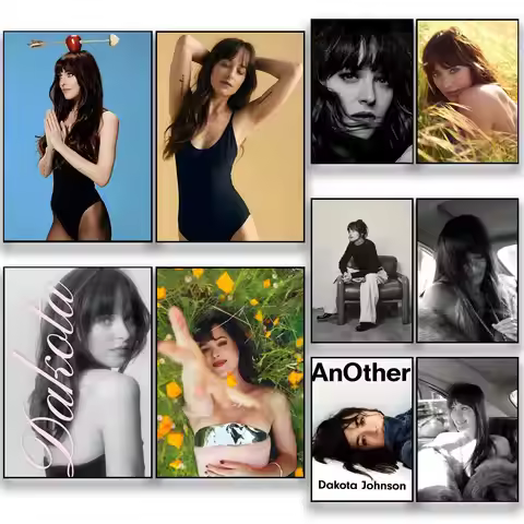Actor D-Dakota Johnson Film Star Poster HD Removable Wall Art Gift Bedroom Lounge Dorm Office Gaming
