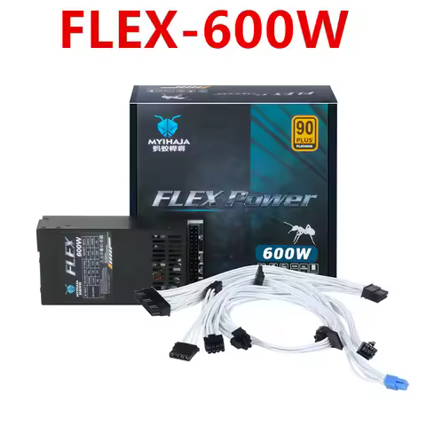 New FLEX Power Supply For MYIHAJA ITX Flex PSU 90Plus Platinum Small 1U K39 600W Switching Power Sup