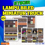 OELNG TRUCK STICKER, MINIATURE TRUCK BILED LIGHTS Car Sticker