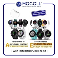 Mocoll Anti-Glare (Matte)/ Explosion Proof HD Screen Protector for Garmin Forerunner 570/ 165/ 55/ 4