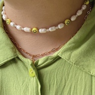 ︎ Smiley Pearl Necklace ︎