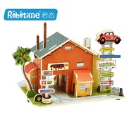 Robotime 3D World Puzzle: America Motel