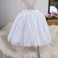 White lace skirt white petticoat skirt white lace skirt developer skirt