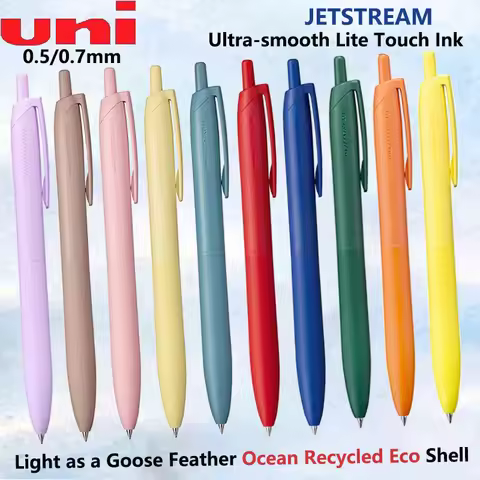 New Uni Jetstream Ballpoint Pen Lite Touch Ink Anti-slip Ultra Smooth Quiet Writing Gel Pens Limited