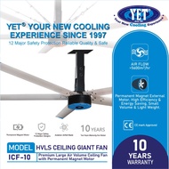 Yet ICF Series ICF-10 ICF-12 ICF-16 ICF-18 ICF-21 ICF-24 HVLS Giant Industrial Ceiling Fan