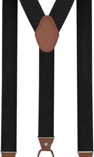 Suspenders for Men - Men's Solid Straight Clip Adjustable Y Back Costume Tuxedo Dress Jeans Suspende