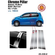 Chrome Pillar Myvi Icon 4pcs