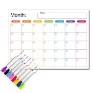 Erasable Fridge Calendar Magnet Whiteboard Monthly Weekly Planner
