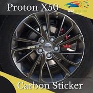 Proton X50 Modification Special Rim Decoration Car Sticker Protect Wheel