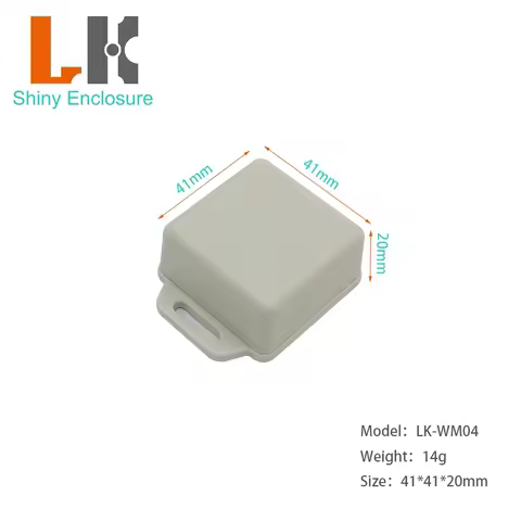 41x41x20mm DIY Power Junction Box Electric Vehicle GPS Locator Plastic Wall Mounted Junction Box Ele