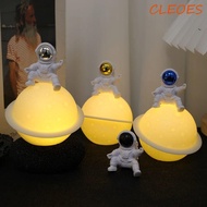 CLEOES Desktop Luminous Planet Lamp, Cartoon Cute Astronaut Moon Night Light, Home Decoration Creati