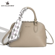 David Jones ปารีสผู้หญิงกระเป๋าถือสะพายข้างของผู้หญิงกระเป๋ามีที่จับกับผ้าพันคอ