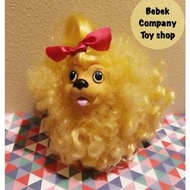 1989年 Hasbro sweetie puppy 古董玩具 黃色 捲毛狗狗 貴賓狗 絕版玩具 玩偶 稀有