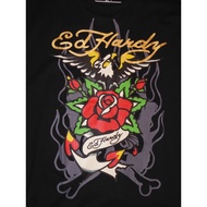 ED Hardy 100% Cotton Black Rose Pattern Eagle Pattern Men Women Multifunctional Style