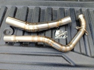 คอท่อExcier155VVA (ยามาฮ่า เอ็กซ์ไซเตอร์ 155 วีวีเอ) แสตนเลสเกรด 304 อย่างดีสวม 2 นิ้ว(51 มม.)